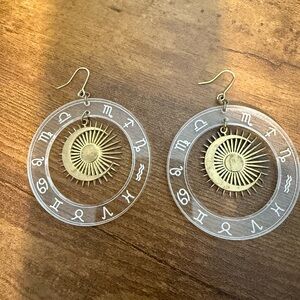 While Odin Sleeps Zodiac Sun Earrings